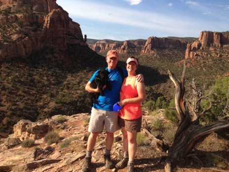 Overlooking Devils Canyon, a 5 mile hike